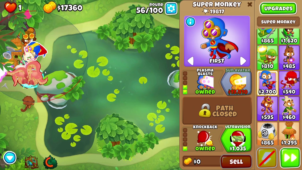 Pat's Pond Chimps (BTD6 ver 11.2, black medal)