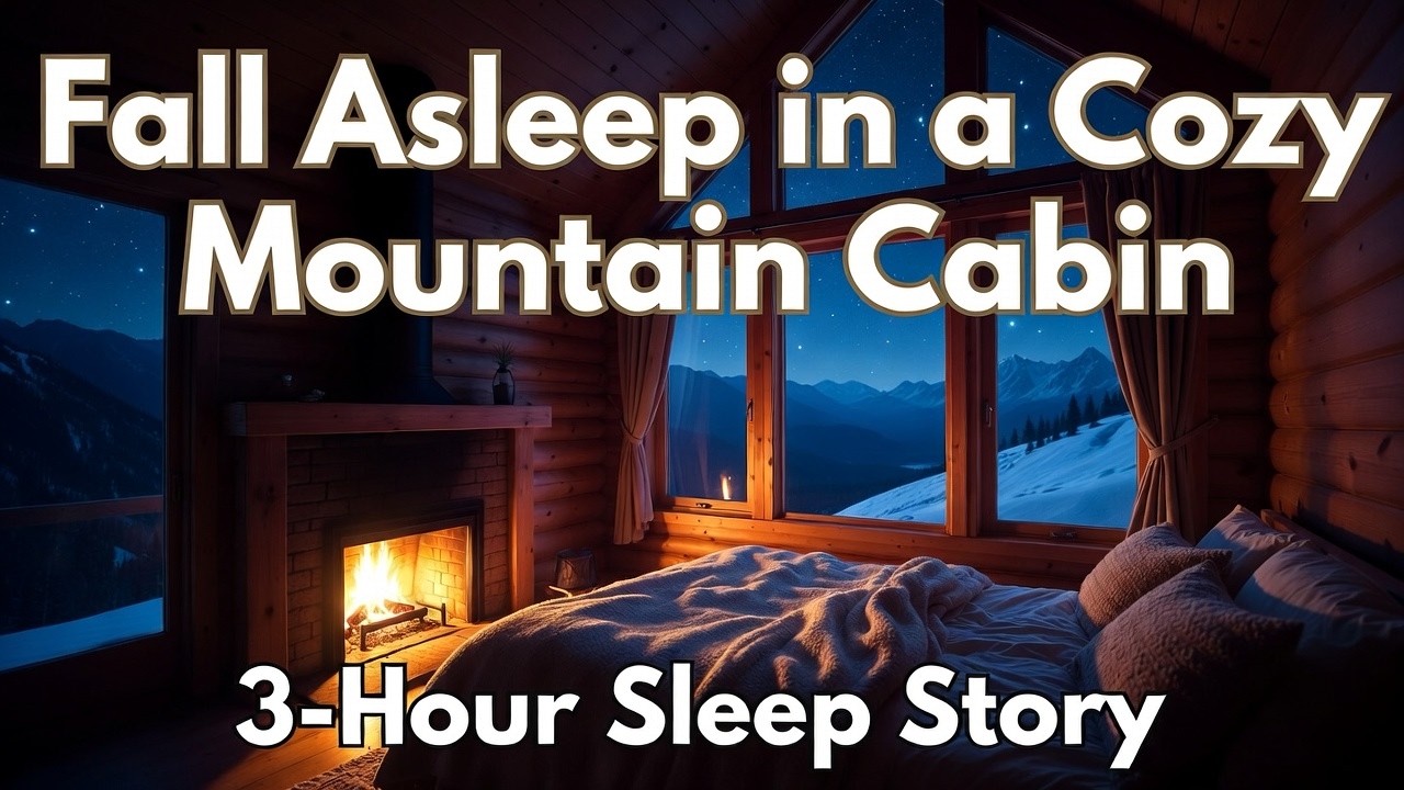 Fall Asleep in a Cozy Mountain Cabin | 3 Hour Sleep Story