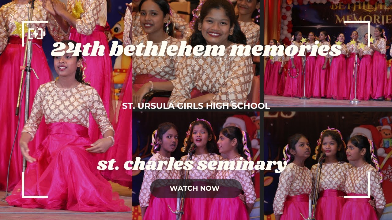 christmas carol song by st. ursula girls high school | 24th bethlehem memories  st. charles seminary