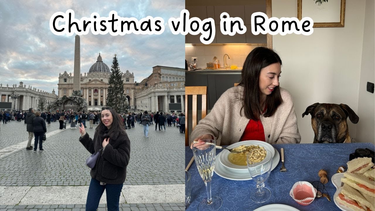 Italian vlog: il Presepe a Piazza San Pietro, assaggi di dolci natalizi con mia sorella (Subtitles)