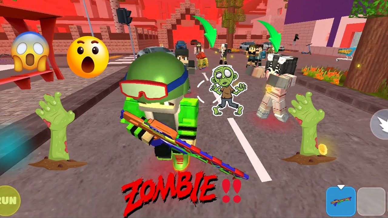 Zombies!! Mission save the city #schoolpartycraft #roblox #minecraft #gta #shorts #viral