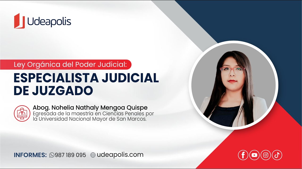 Especialista Judicial de Juzgado | Nohelia Nathaly Mengoa Quispe