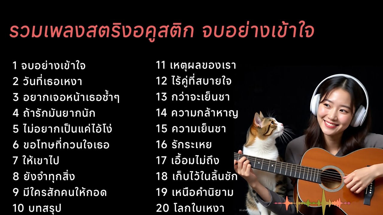 รวมเพลงสตริงอคูสติก จบอย่างเข้าใจ ♥️♥️♥️