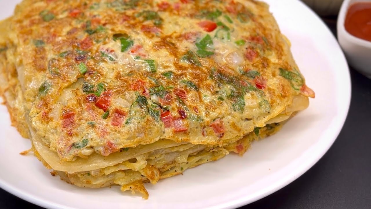 Crispy Egg Paratha | Healthy Breakfast | Street Style Egg Paratha Recipe | Anda Paratha Recipe 