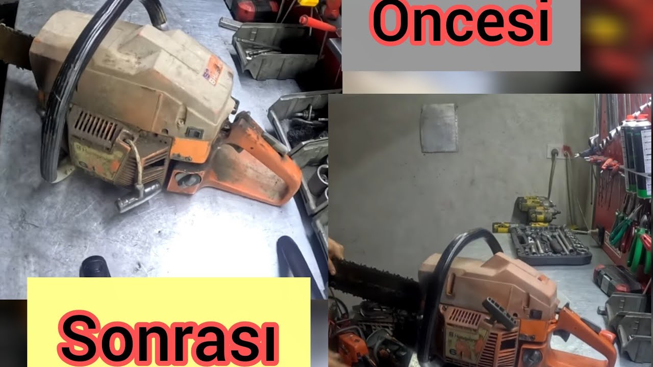 Kaderine Terk edilmiş Orjinal İsveç Husqvarna 61 Motorlu Testereyi Hayata Dönderdik
