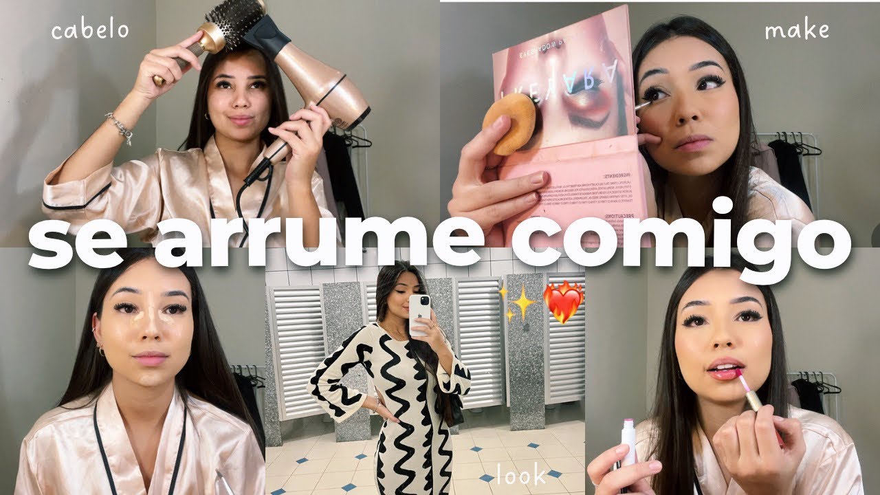 GRWM | SE ARRUME COMIGO EVENTO ✨ cabelo, make, look, show com amigos!