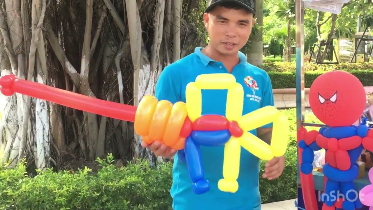 Cách lám khẩu súng bắng bong bóng nghệ thuật đơn giản