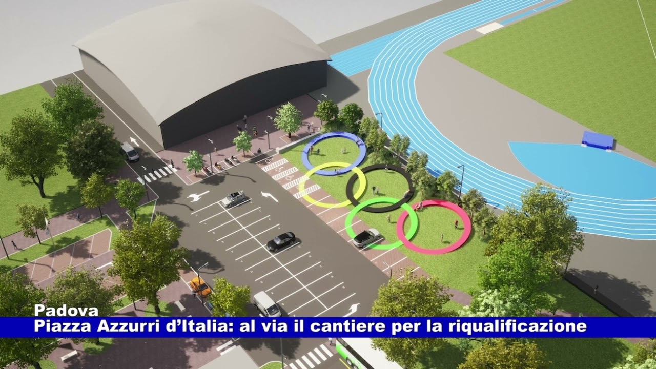 Padova. Piazza Azzurri d'Italia: al via il cantiere per la riqualificazione 07.02.2024