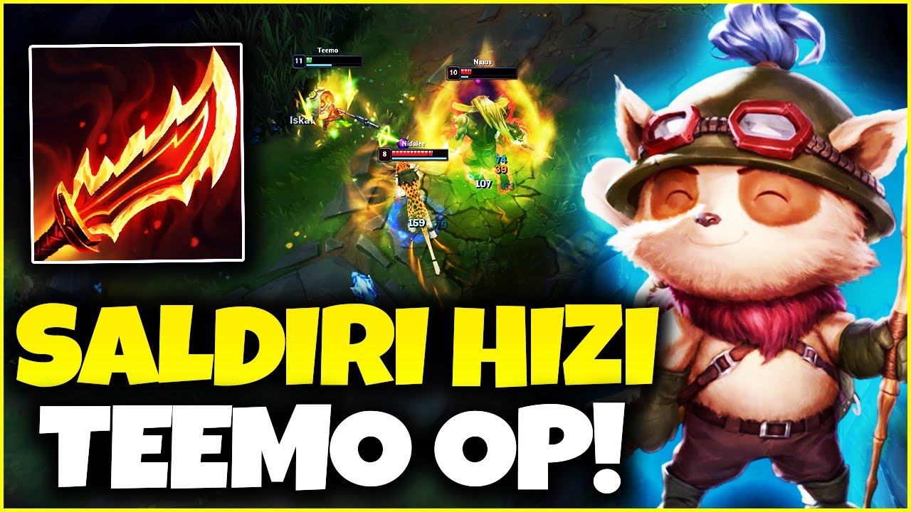 FULL SALDIRI HIZI KANSER EDEN TEEMO!!