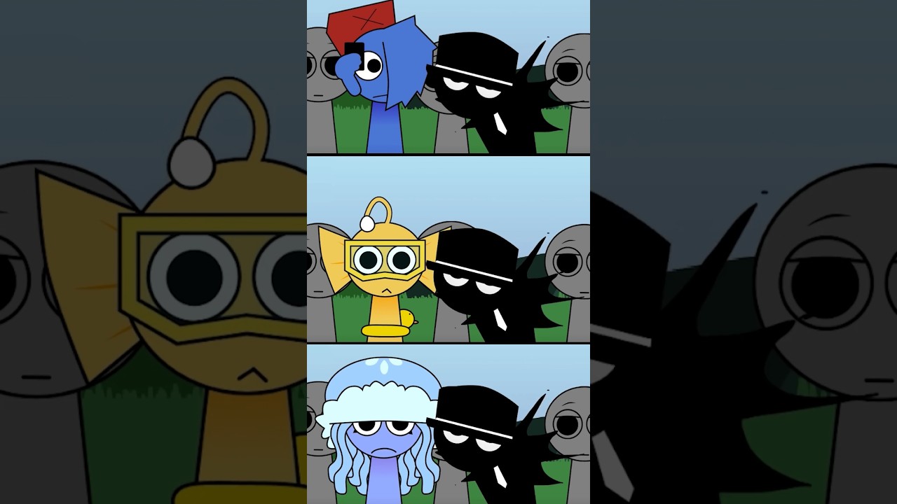 Incredibox Sprunki Retake but all sprunki are so scary for a black - All Reactions