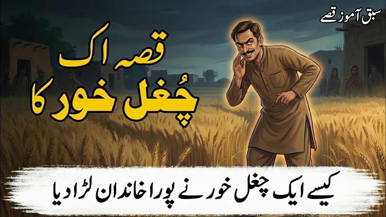 Chughl Khor Ka Qissa | کیسے اک چغل خور نے پورا خاندان لڑا دیا | Sabq Amooz Qissy