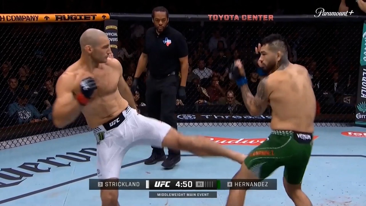 Шон Стрикленд против Энтони Эрнандеса: основные моменты боя, UFC Хьюстон