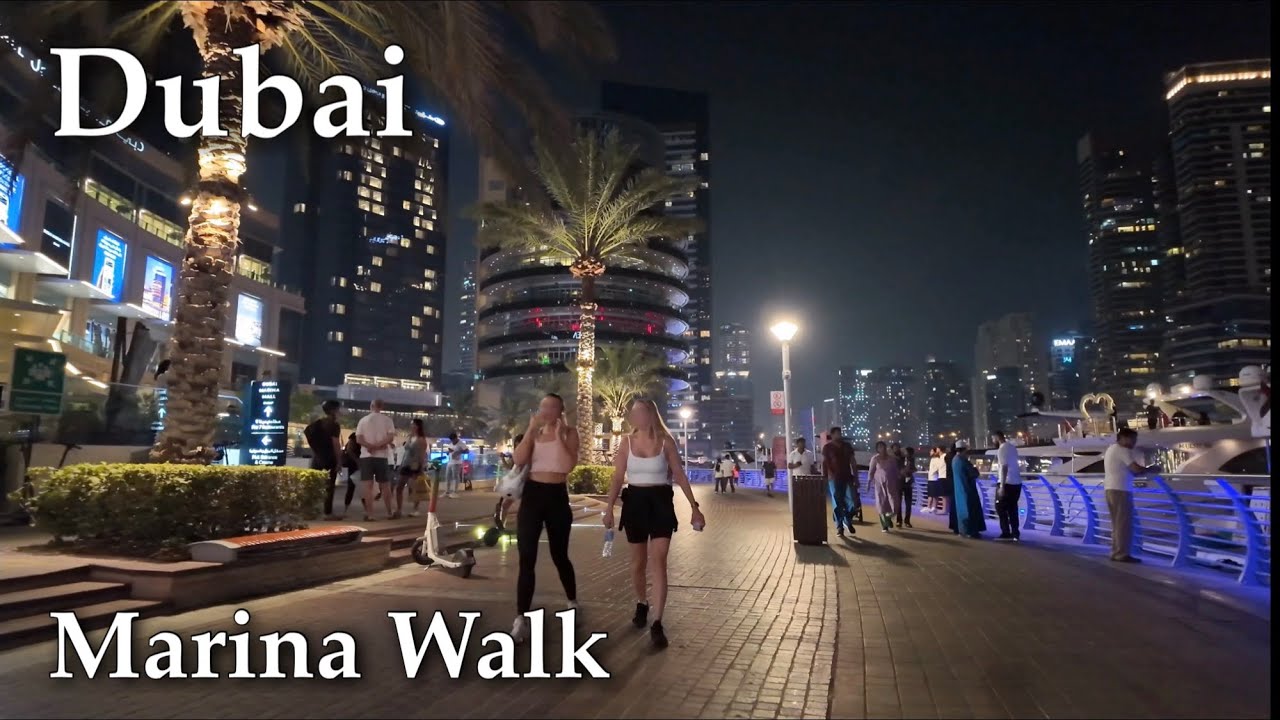 Dubai Marina 4K 🇦🇪 | Ultimate Marina Walk  | Luxury Yachts, Stunning Skyline & Waterfront
