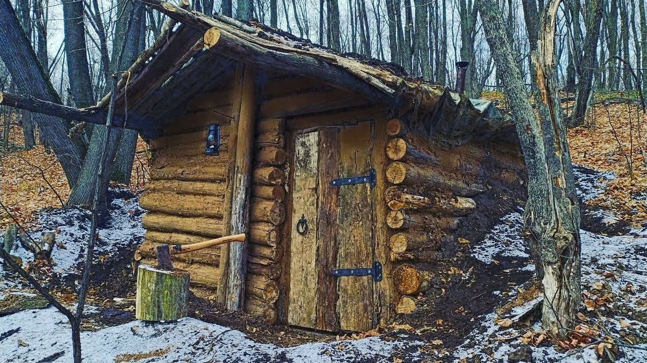 CABIN ON THE RIVER IN THE WILD FOREST | BUILDING A COZY HOME. 1 PART