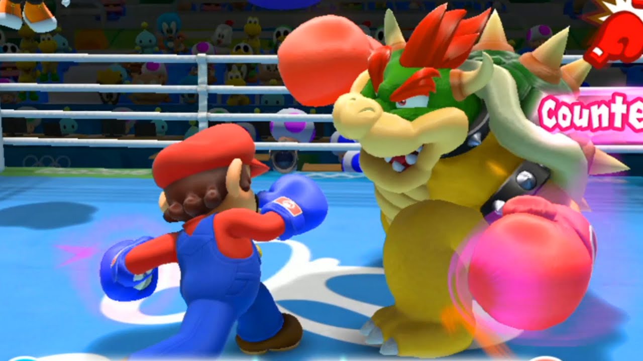 Mario & Sonic at the Rio 2016 Olympic Games - Boxing Mario, Peach, Sonic, Bowser (2 Player)