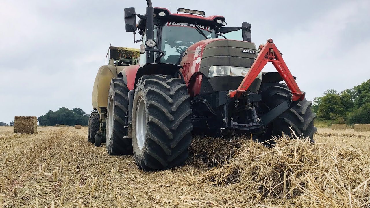 Padraig White bailing straw 2021