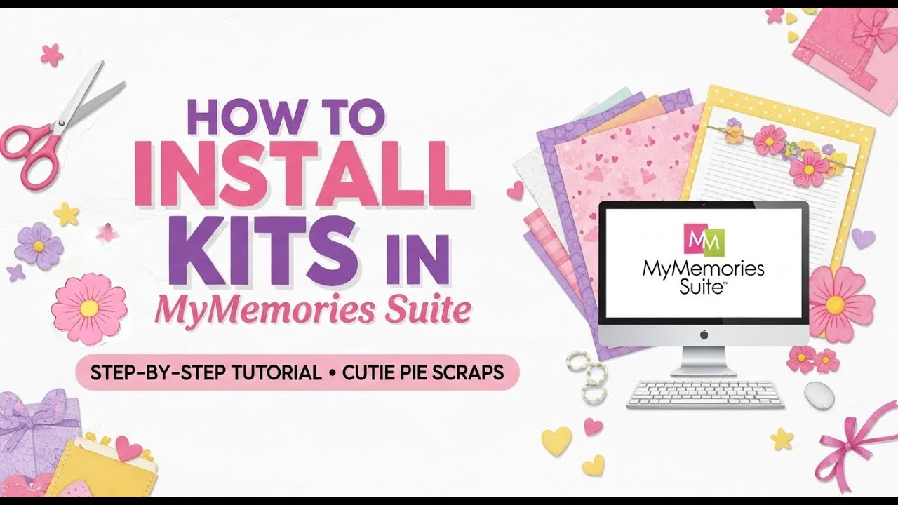 How to Install Digital Scrapbook Kits in MyMemories Suite  Step by Step Tutorial