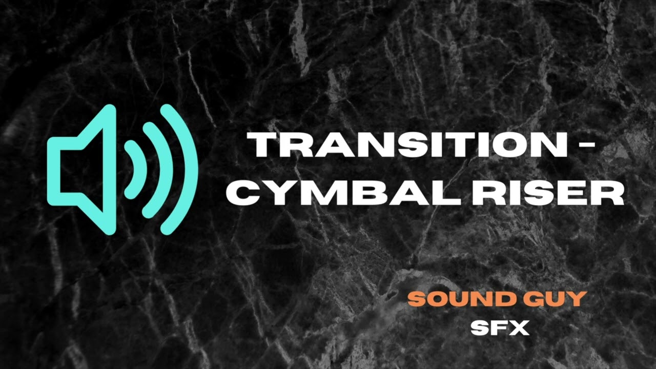 CYMBAL RISER WHOOSH HQ Sound Effects SFX | Transitions| @soundguySFX