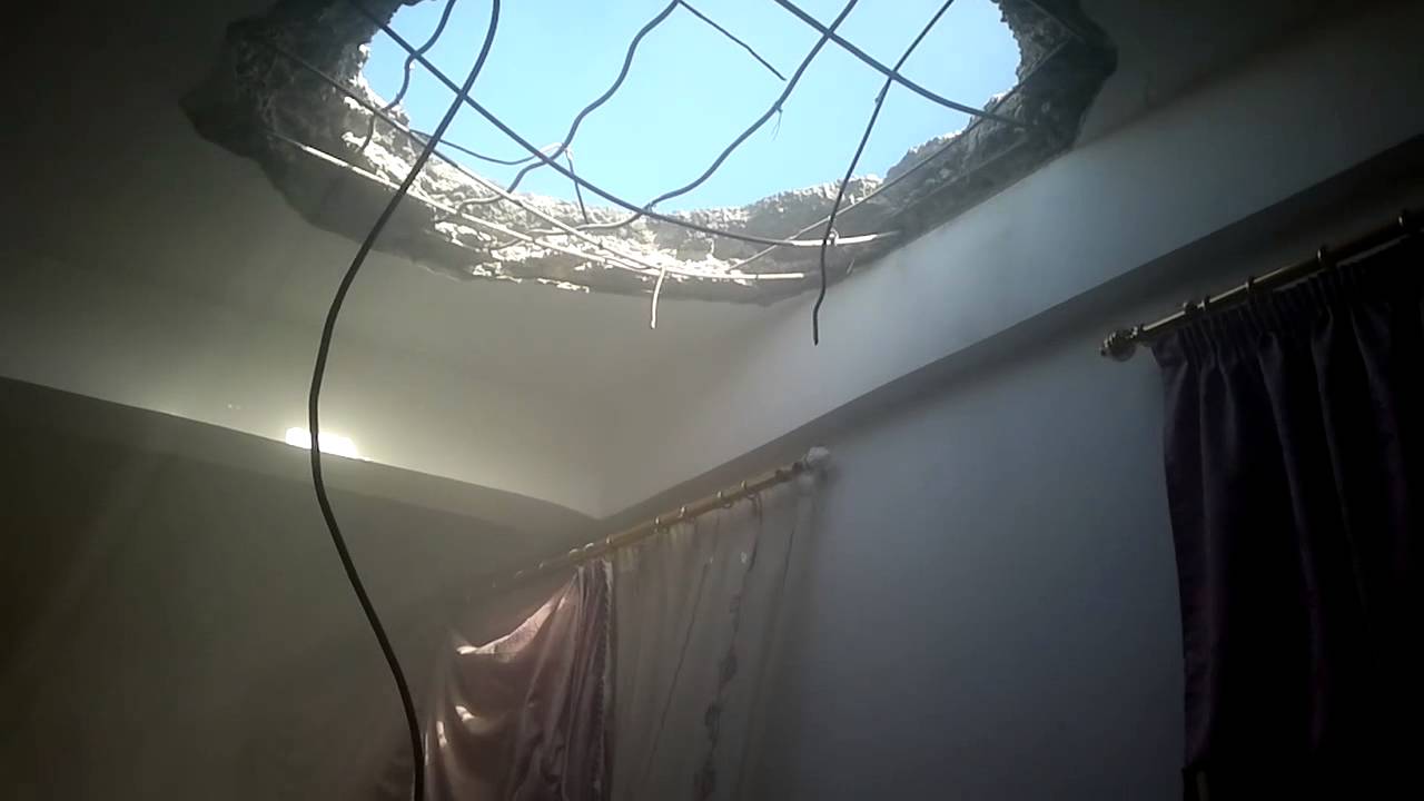 دير الزور بلدة الخريطة أثار القصف على بلدة الخريطة 2013/10/23