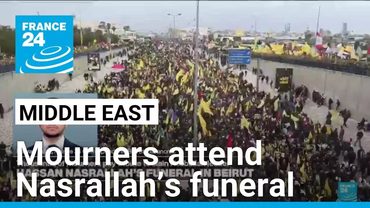 Tens of thousands join mass funeral for slain Hezbollah leader Nasrallah • FRANCE 24 English