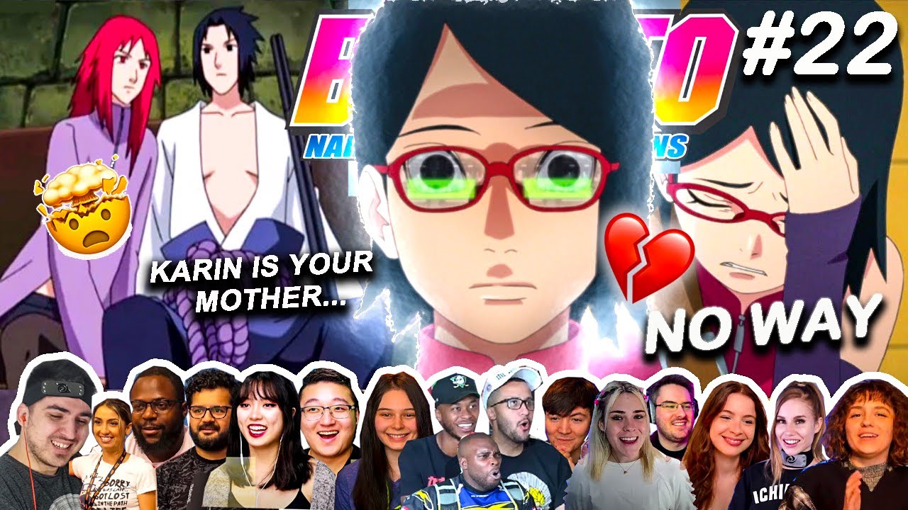 Карин — мать Сарады❓🤯«Они не могут поверить в этот сюжет»😭BORUTO 22 Реакция на мэшап [Boruto — За...