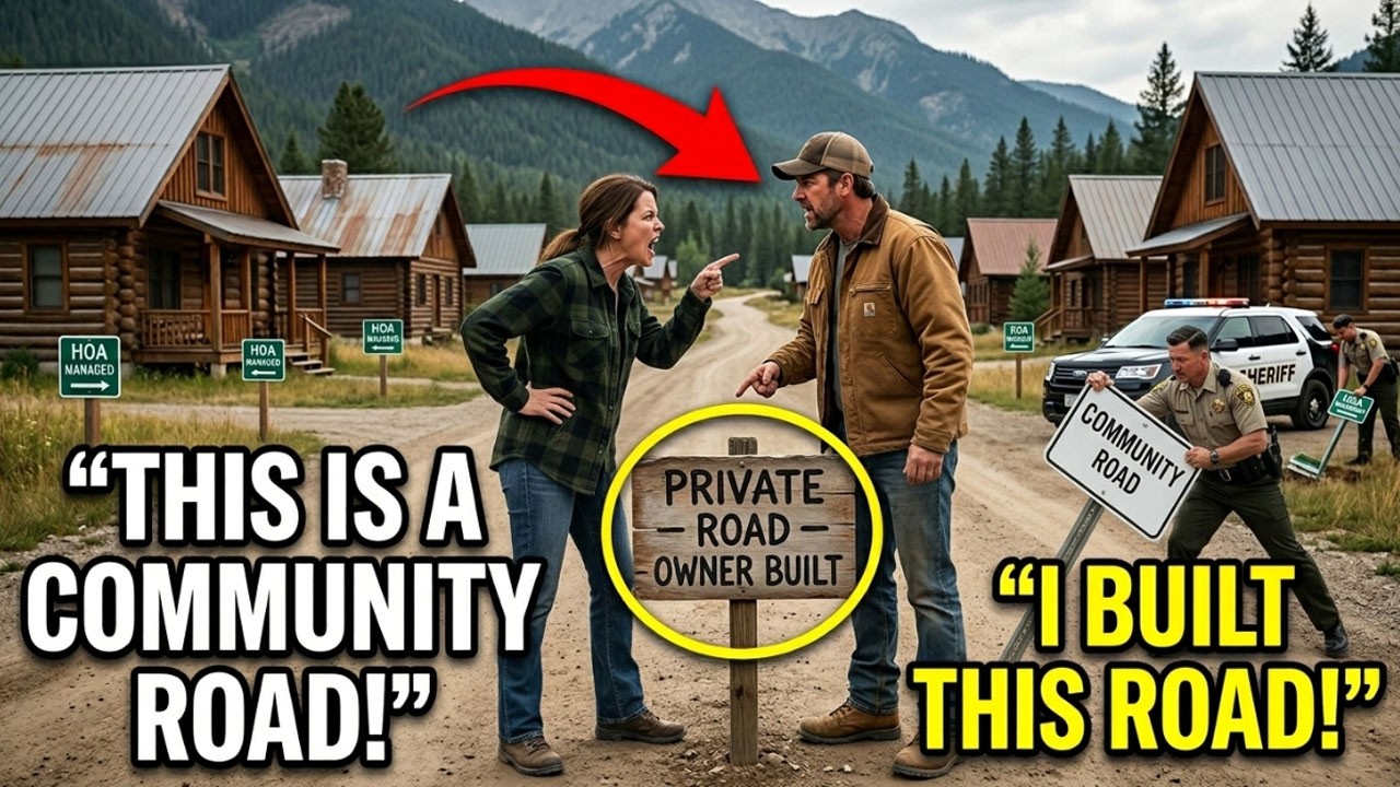 Я построил единственную дорогу к своему участку — товарищество собственников жилья установило зна...