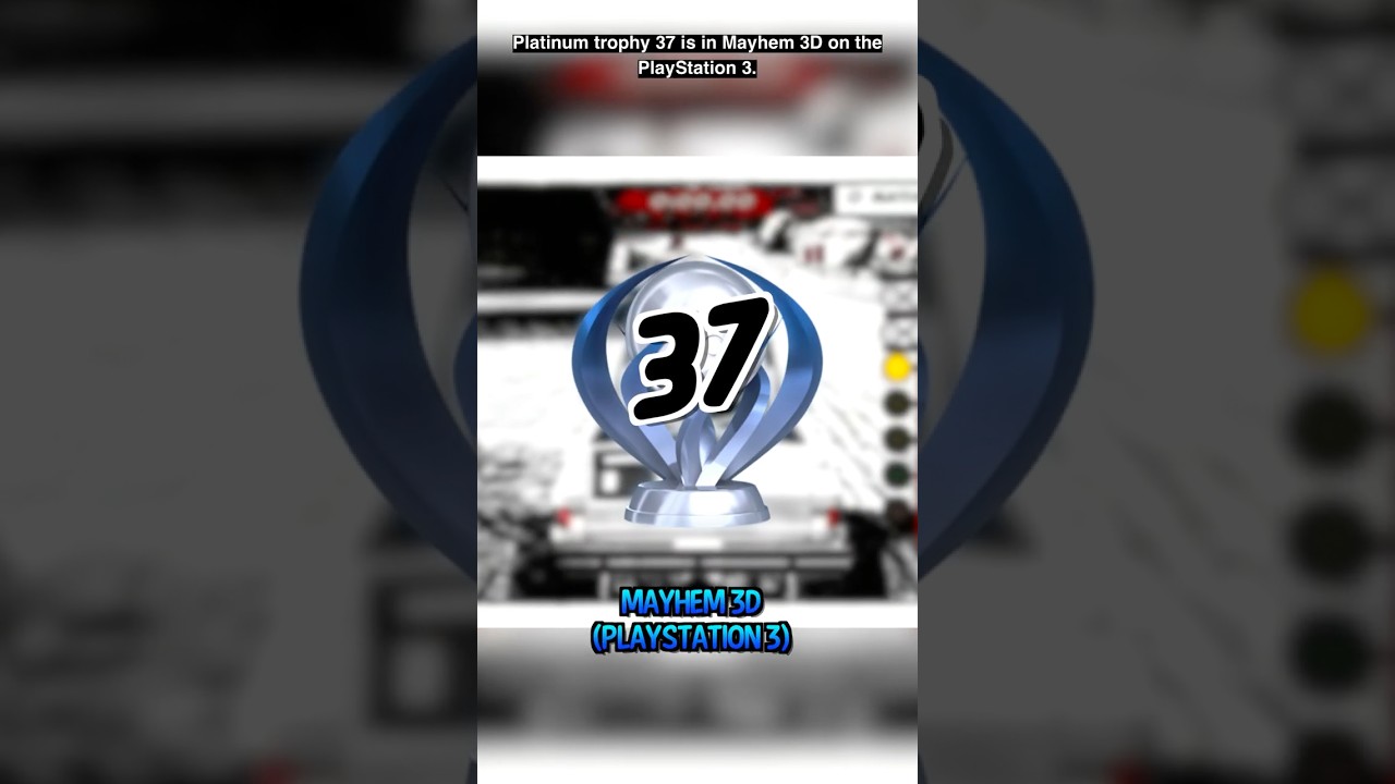 Mayhem 3D Platinum Trophy #mayhem3d #mayhem #3d #platinum #trophyhunter #shorts