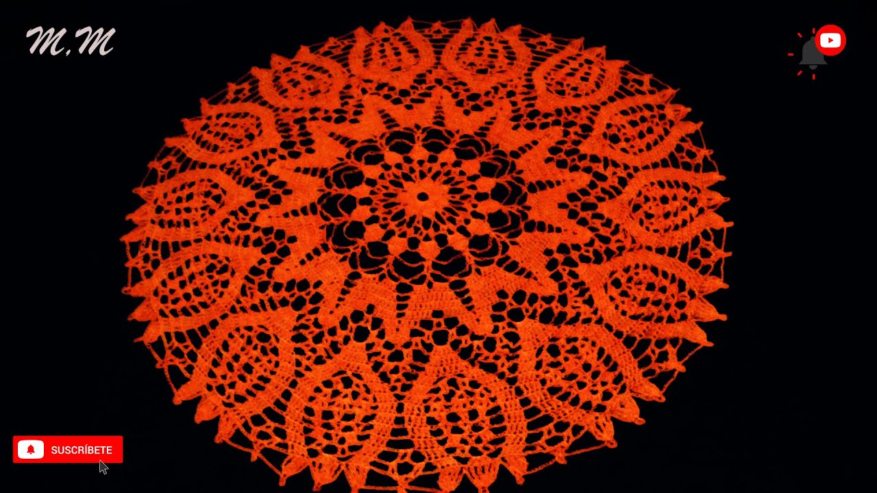 NOVEDOSO TAPETE CON 14 FLORES TEJIDO A CROCHET PASO A PASO (PARTE 1)| MANUALIDADES MARTINA