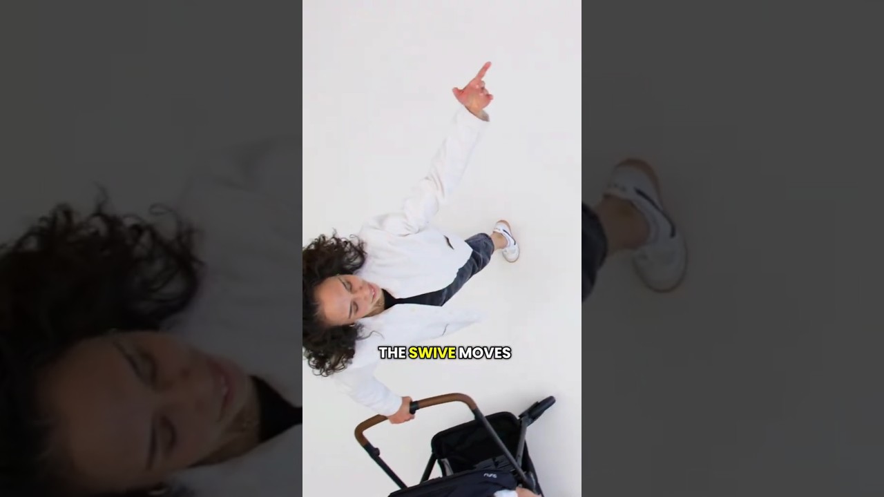 Grazie alla rotazione a 360° di tutte le ruote, uscire con il passeggino Swiv è come danzare 💃✨