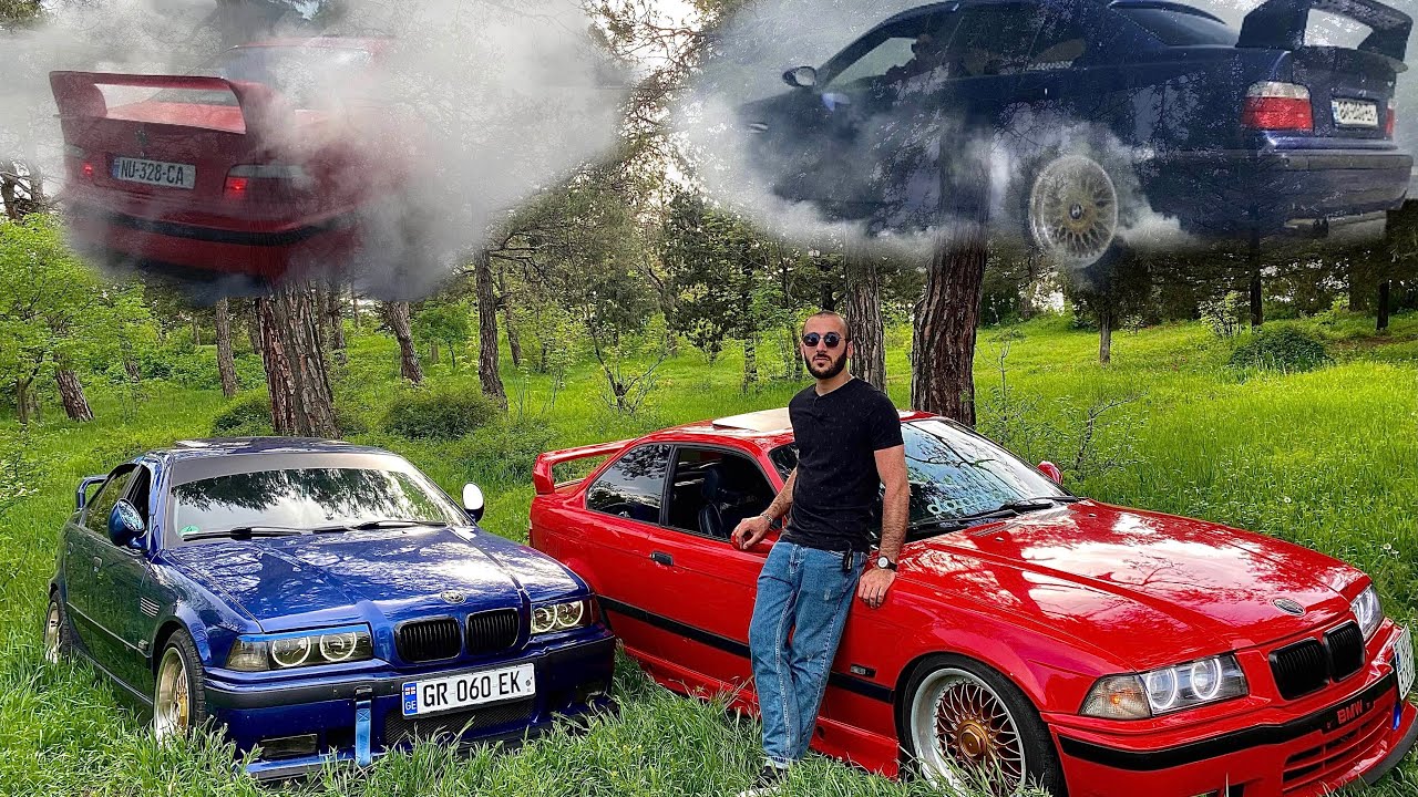 BMW E36 - მოხუცების დადუღებული საბურავები ჯინოზე