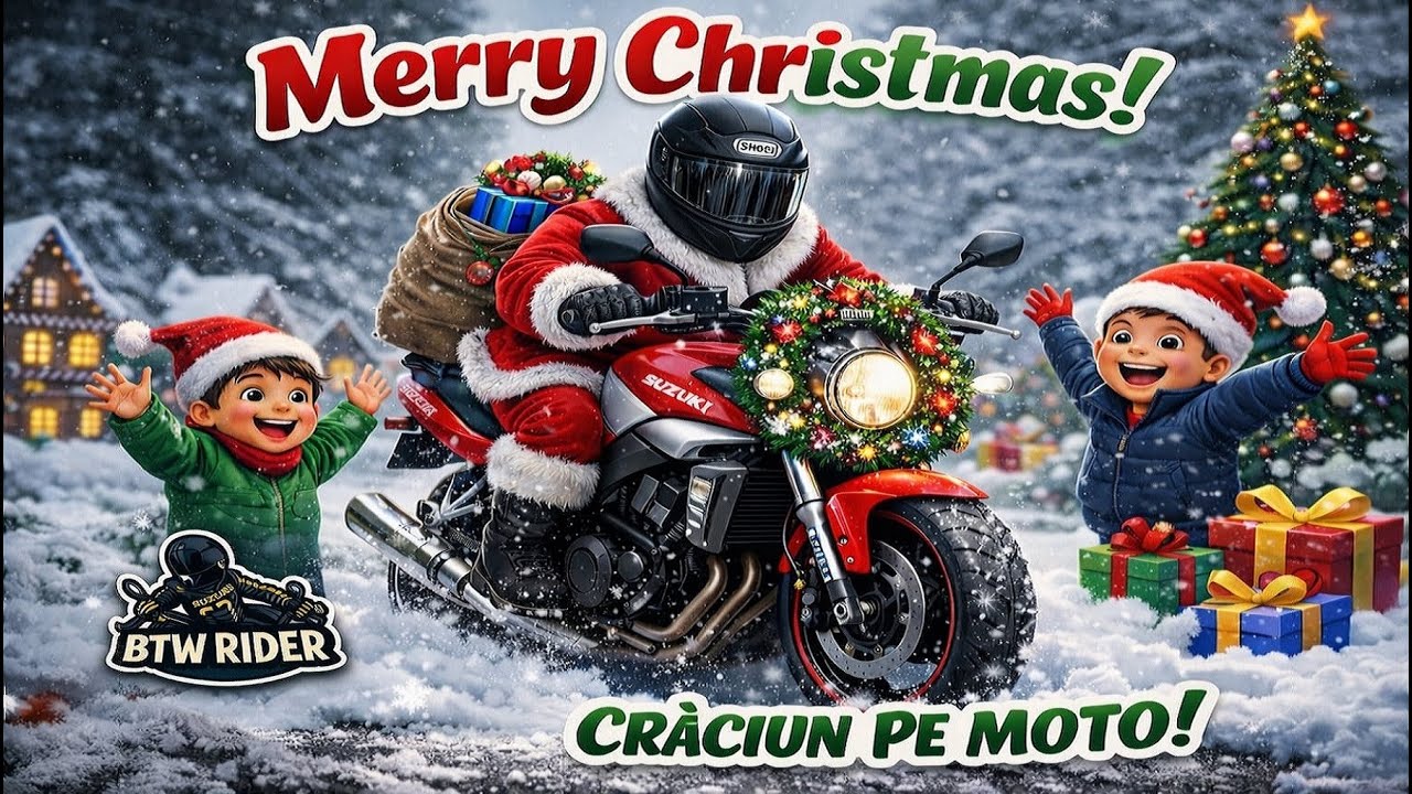 Santa on Two Wheels | Riding for smiles în Bacău🎅🏼