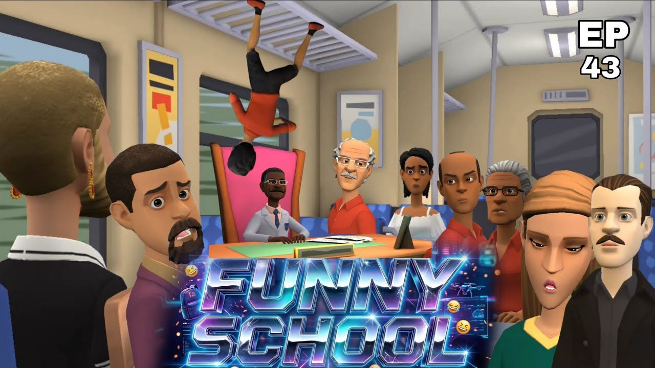 Funny School - Epizòd 43 (Sezon 2). Gwo tès fèt sou Sonel, Chawasky ofri Labapine tòlpine, Kiko fòkè