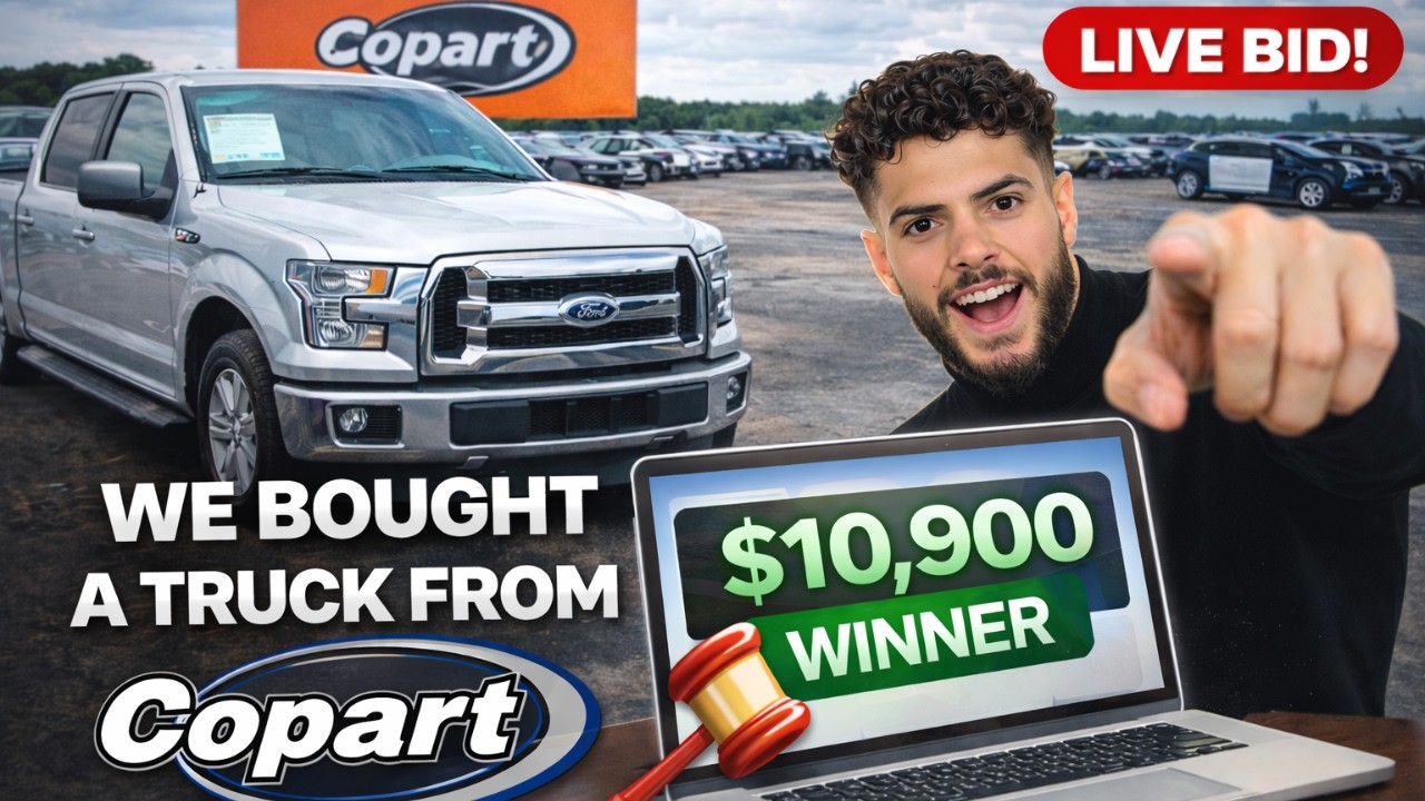 Winning a Ford F-150 on Copart for $10,900 — Live Auction