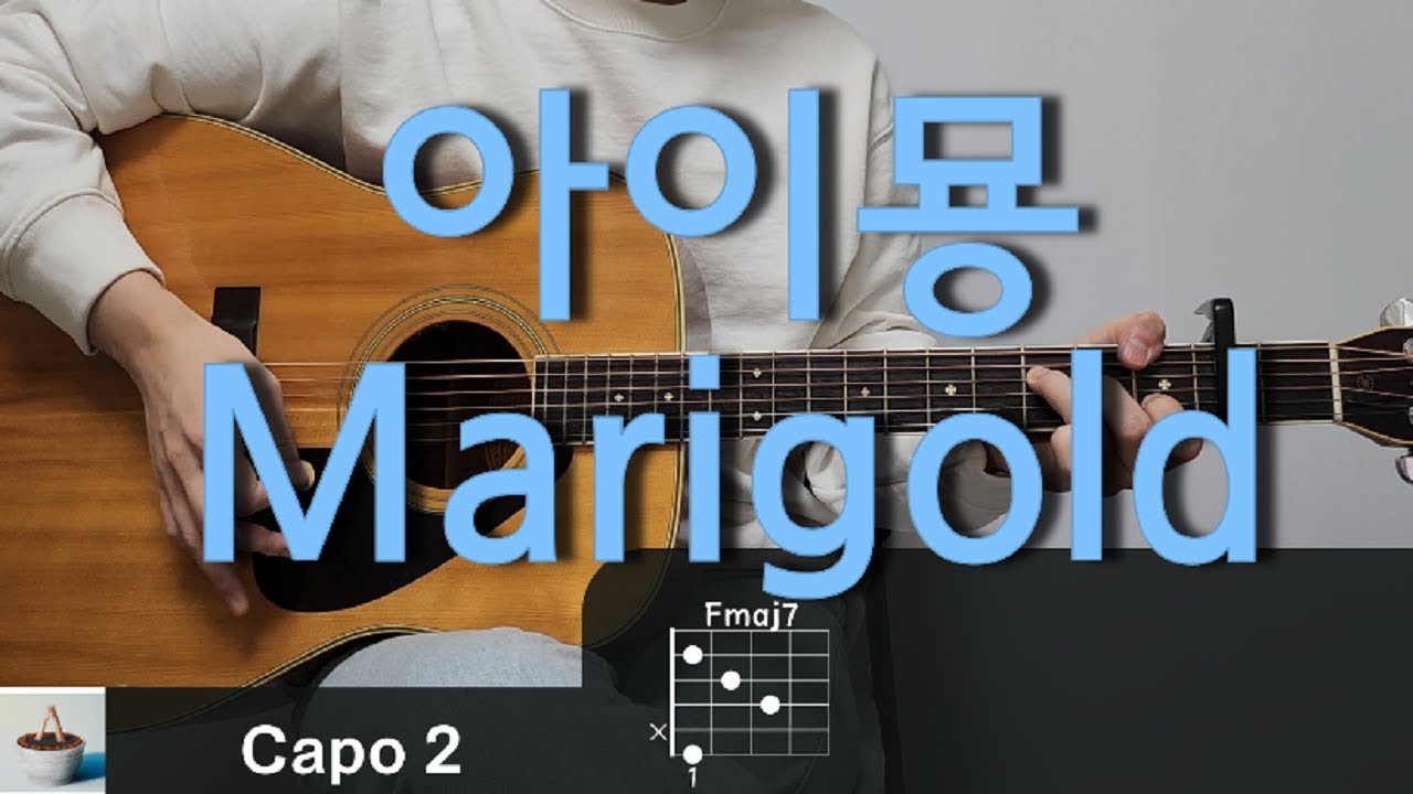 아이묭 (Aimyon, あいみょん) - Marigold (マリーゴールド) 기타 코드, 커버, 타브 악보 l Guitar cover, Acoustic, Chord