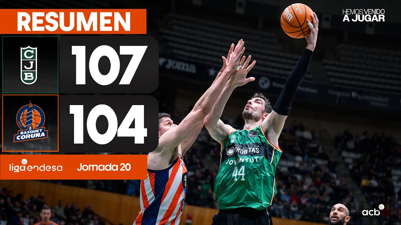 Joventut Badalona - Leyma Coruña (107-104) RESUMEN | Liga Endesa 2024-25