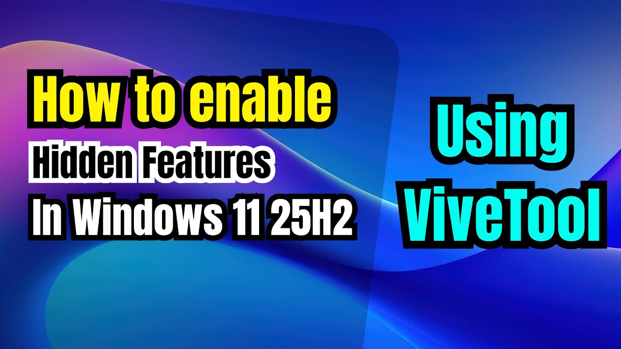 Unlock Hidden Windows 11 25H2 Features! 🔥 Enable New Dark Mode UI (ViVeTool Tutorial)