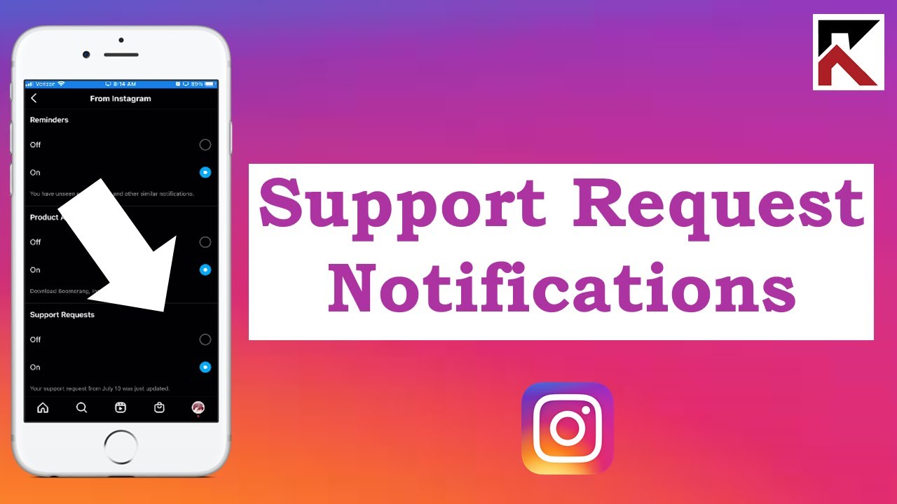 How To Turn Off Support Requests Notifications Instagram App