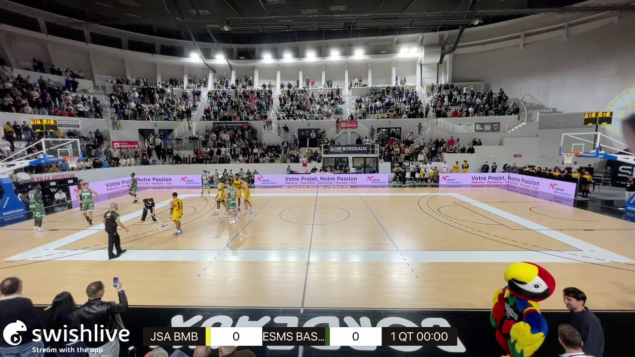 Live propulsé par l'application Swish Live
JSA BMB VS ESMS BASKET 40