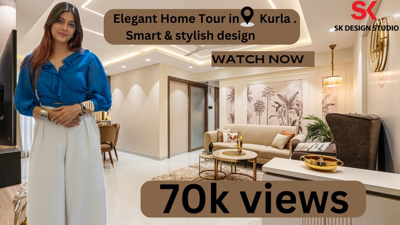 Elegant Home Tour in Kurla | Smart & stylish interior Design | Sk design studio
