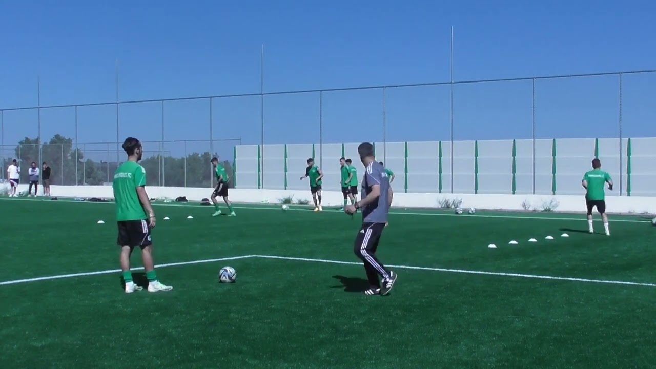 Football technical and coordination warm up