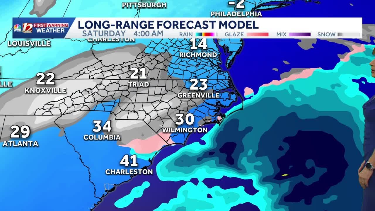 Heavy snowfall for some in North Carolina on Saturday, storm begins late Friday, Jan. 29 update