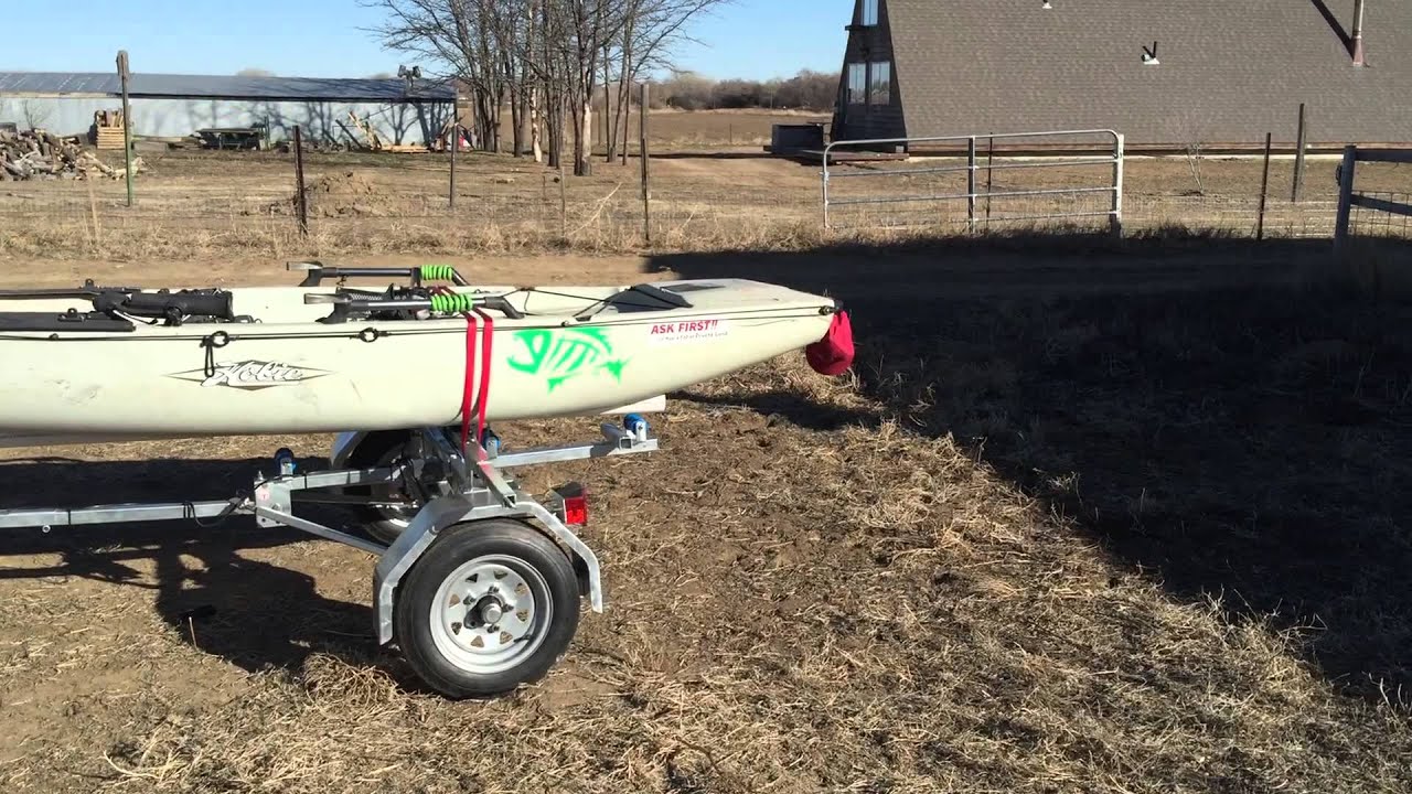 Bulldog Folding Kayak Trailer with PVC cradles