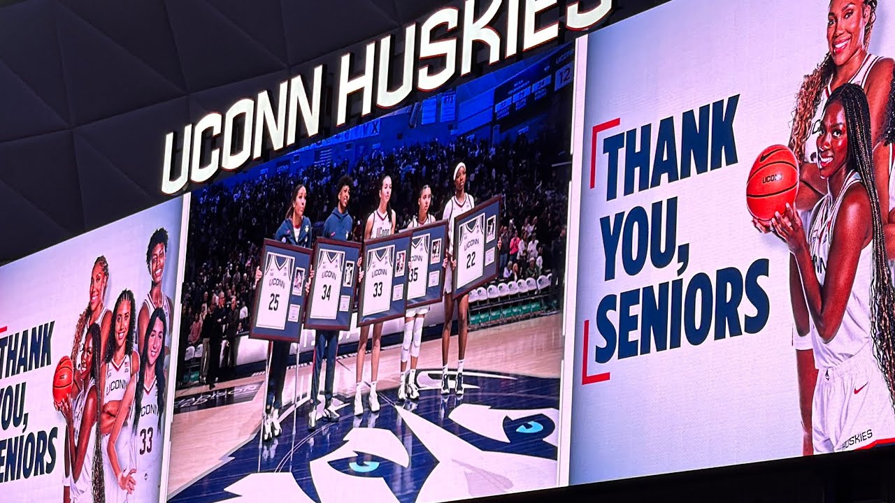 UConn Women’s Basketball 2026 Senior Day Ceremony