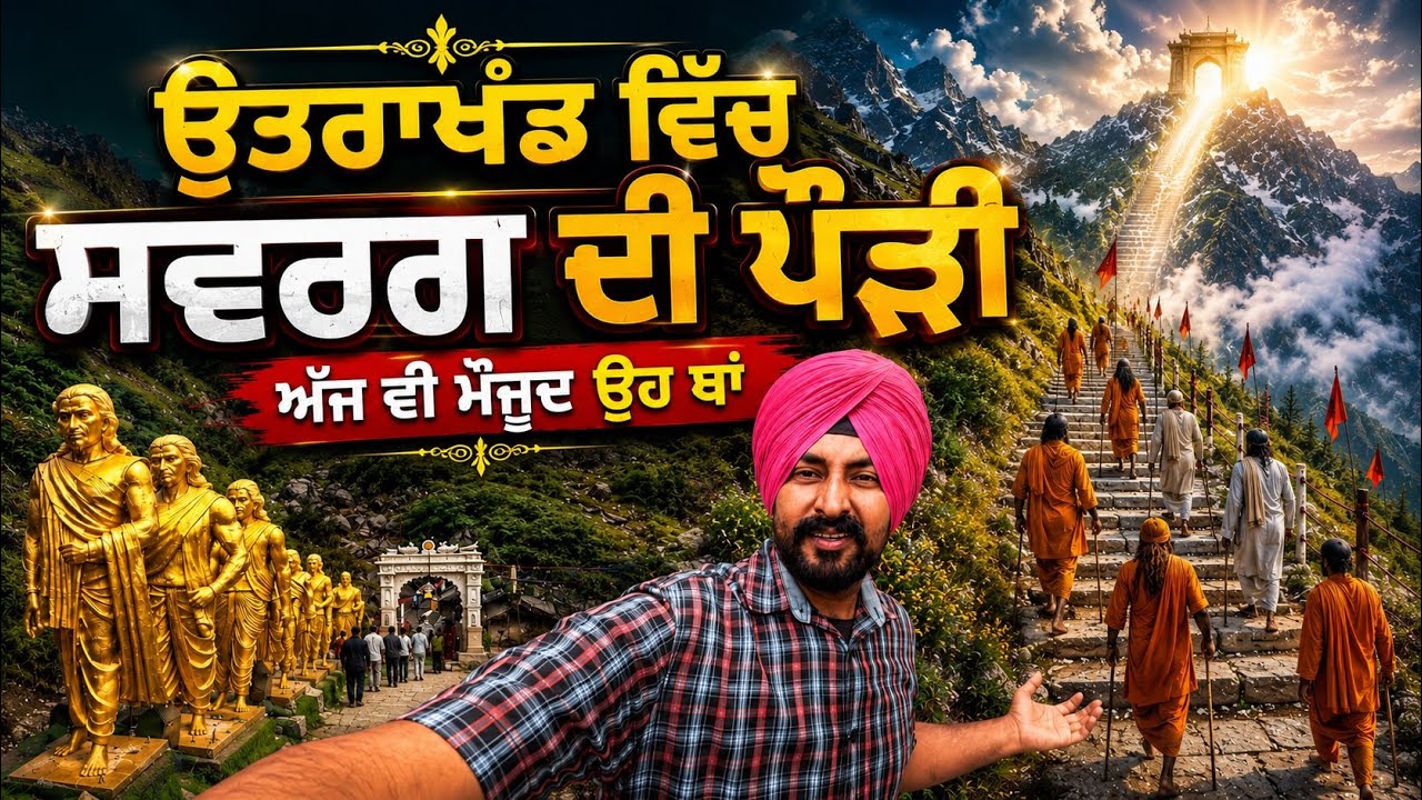 ਉਤਰਾਖੰਡ ਵਿੱਚ ਸਵਰਗ ਦੀ ਪੌੜੀ Mana Village Uttarakhand | Punjabi Travel Couple