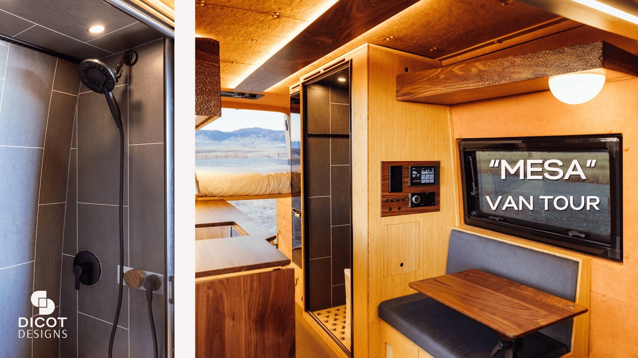 Take a 30 Minute SHOWER in this CUSTOM SPRINTER // Full Van Tour