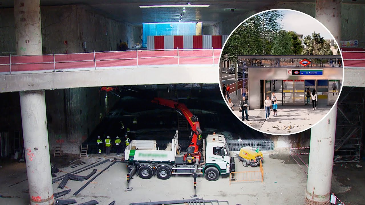 Visitamos las obras de la nueva estación de Metro de Madrid Río