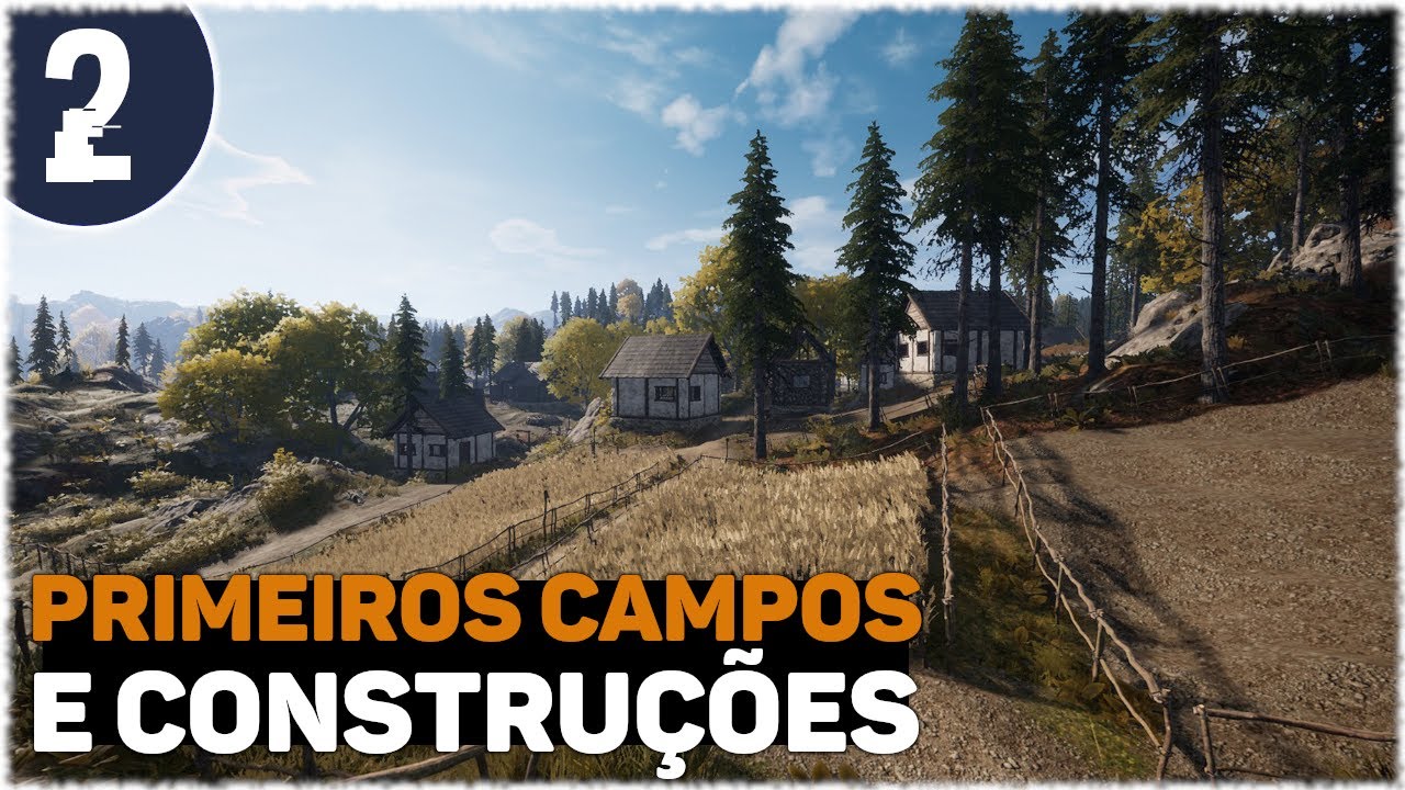 Primeiros Campos e Construções | Medieval Dynasty EP 02 | Gameplay PC PTBR 2022 (PS5 XBS Release)