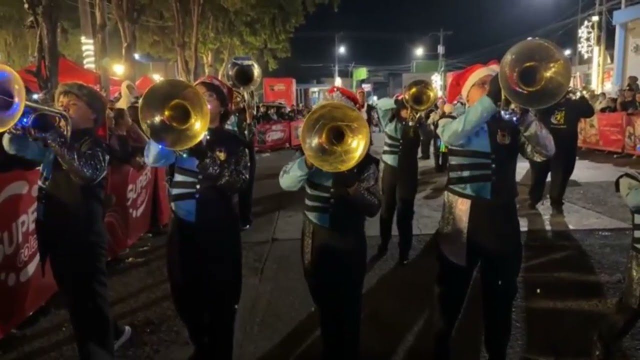 CECIC MARCHING BAND y MERCED MUSIC BAND en Festival Navideño de Jalapa Guatemala 2025