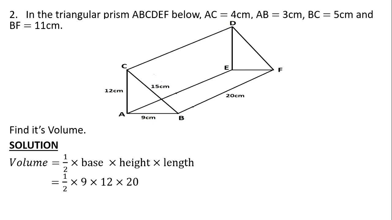 Triangular prisms G8