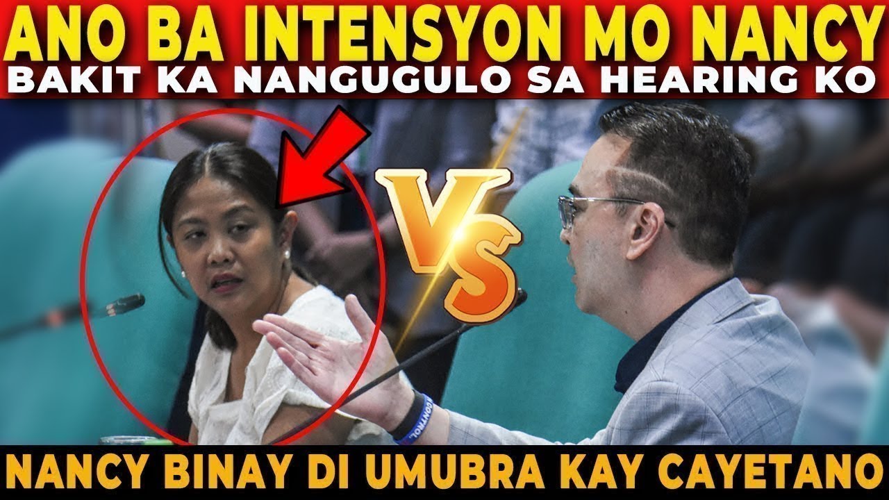 🔴 ANO ba INTENSYON mo NANCY BINAY bakit ka NANGGUGULO ka sa HEARING ko - SEN. CAYETANO | Jevara PH